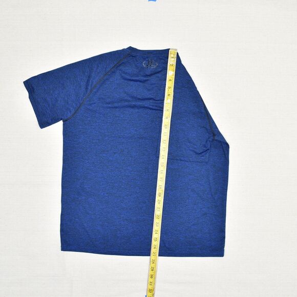 Under Armour Polyester Blue Size L Loose Heatgear Men T Shirt Short Sleeve - Picture 6 of 8